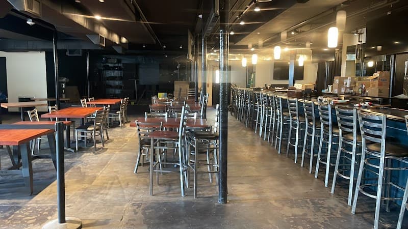 Interior view of Vernon Lanes bowling alley
