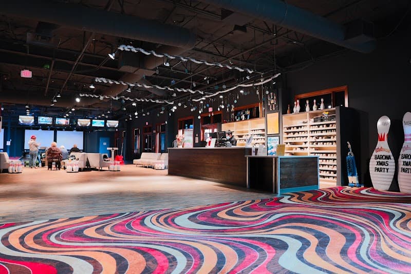 Interior view of Viejas Bowl bowling alley
