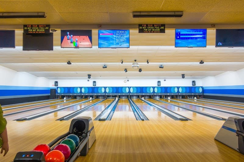 Interior view of Wallenpaupack Bowling and Sports Center bowling alley