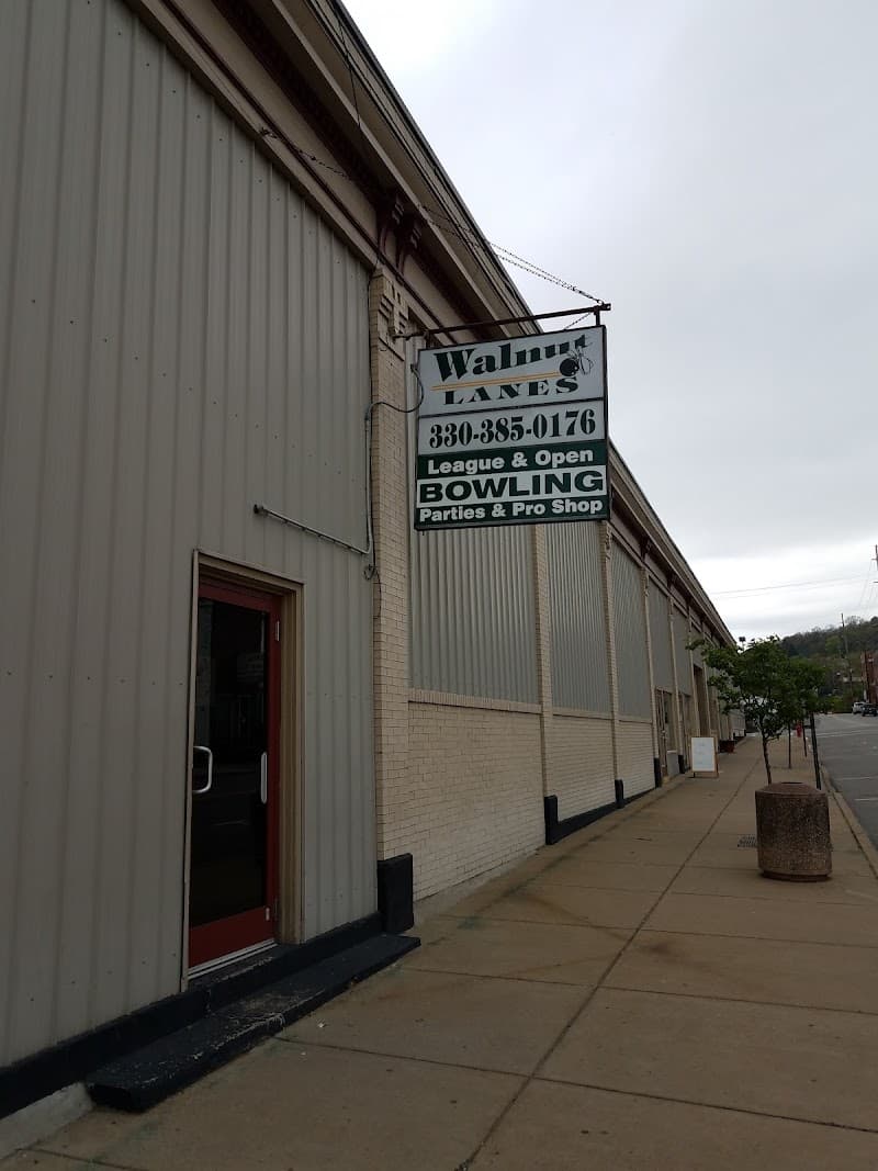 Interior view of Walnut Lanes bowling alley
