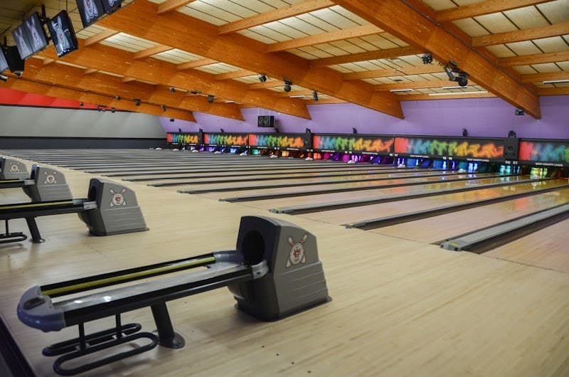 Interior view of West County Lanes bowling alley