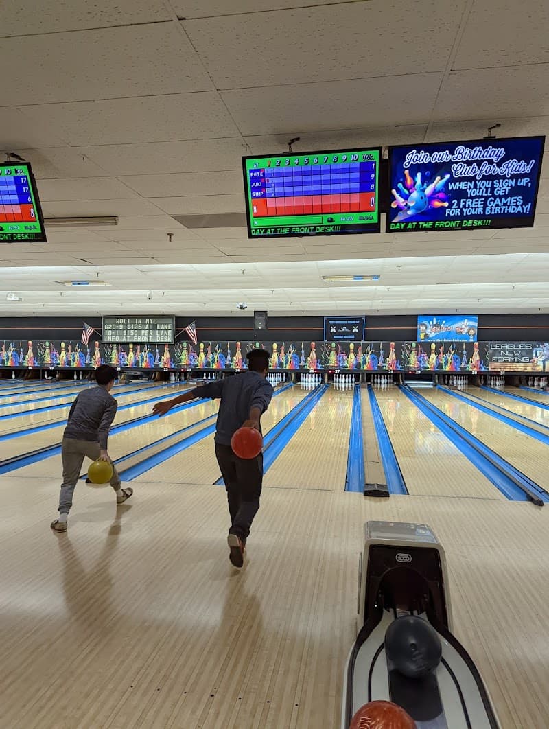 Interior view of Westbrook Lanes Family Bowling Center bowling alley