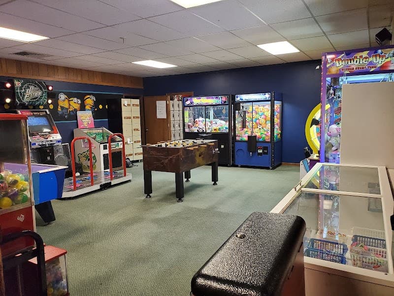 Interior view of Westbrook Lanes Inc bowling alley