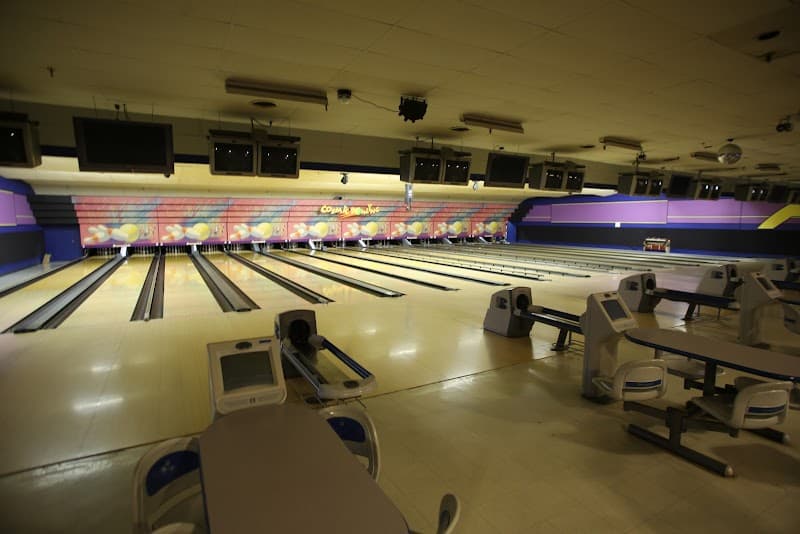 Interior view of Westgate Bowl bowling alley