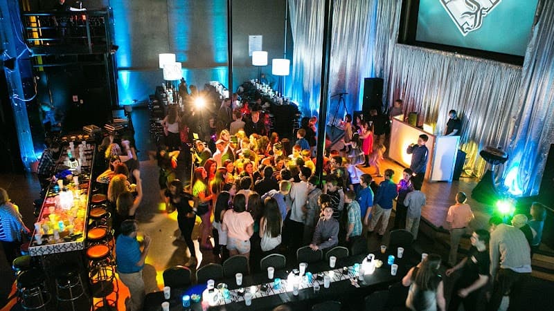 Interior view of WhirlyBall Vernon Hills bowling alley